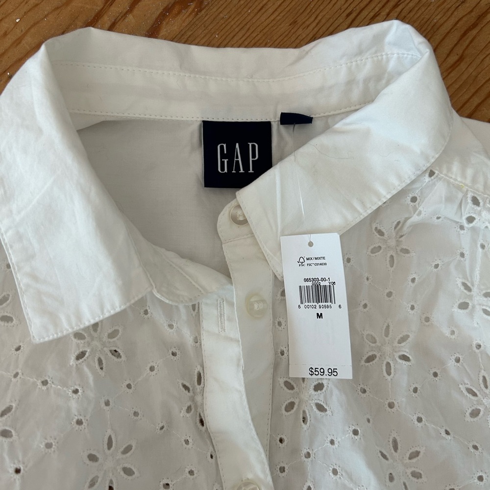 Cap Sleeve Gap Blouse - Picture 6 of 7